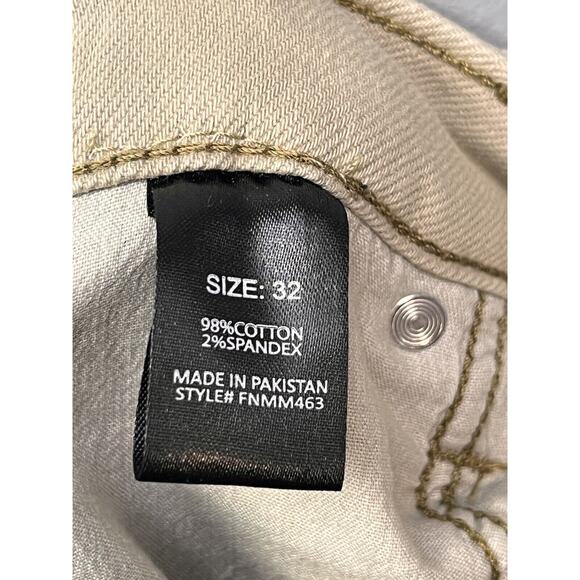 Fashion Nova Jeans Men's 32 Tan‎ Distressed Denim 34x36 Long Destroyed - Picture 5 of 8